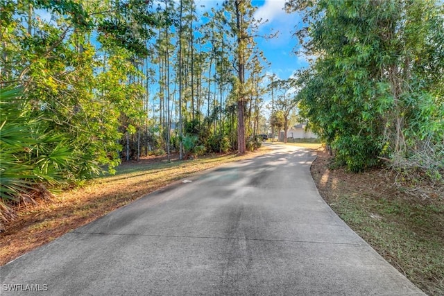 view of road