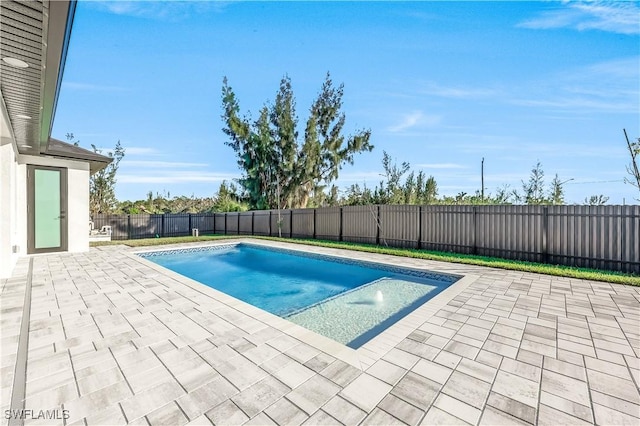 view of pool with a patio area