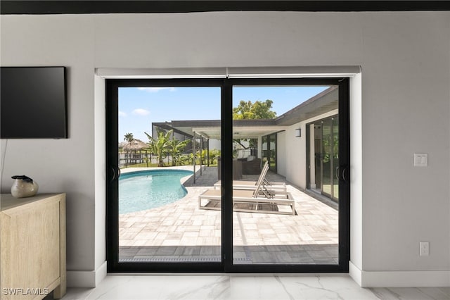 entryway featuring plenty of natural light