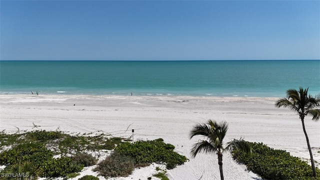 property view of water with a view of the beach