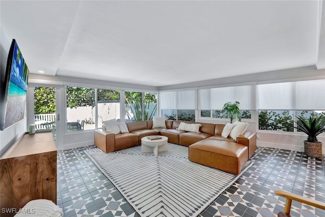 view of sunroom / solarium