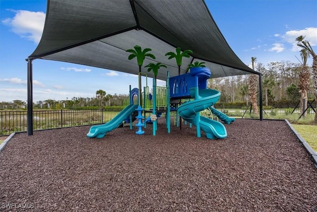 view of jungle gym