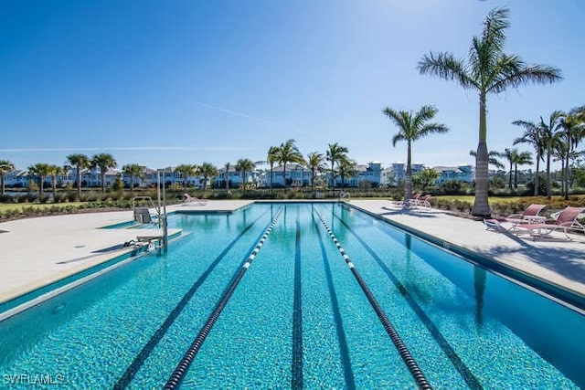 view of pool with a patio