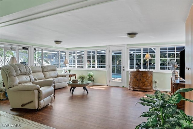 sunroom featuring a healthy amount of sunlight