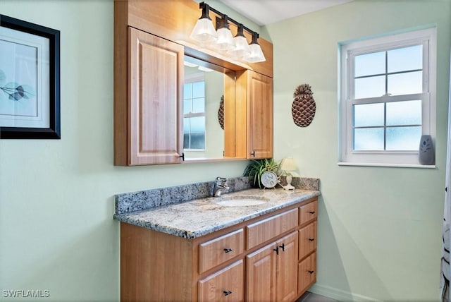 bathroom featuring vanity