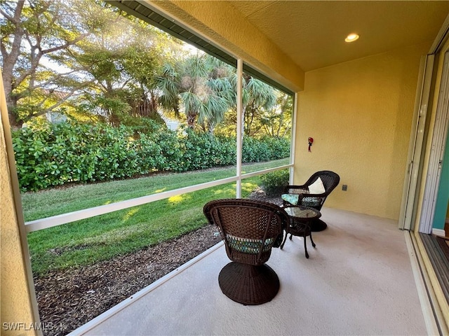 view of sunroom / solarium