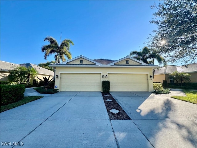 single story home featuring a garage