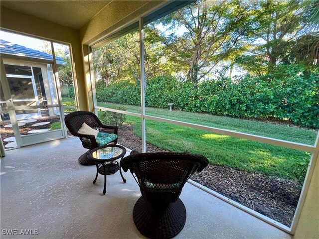 view of sunroom / solarium