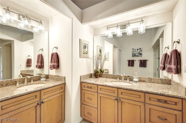 bathroom featuring vanity