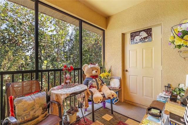 view of sunroom / solarium