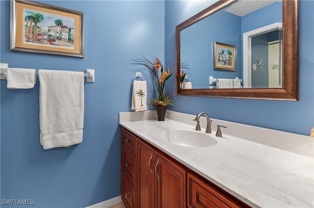 bathroom with vanity