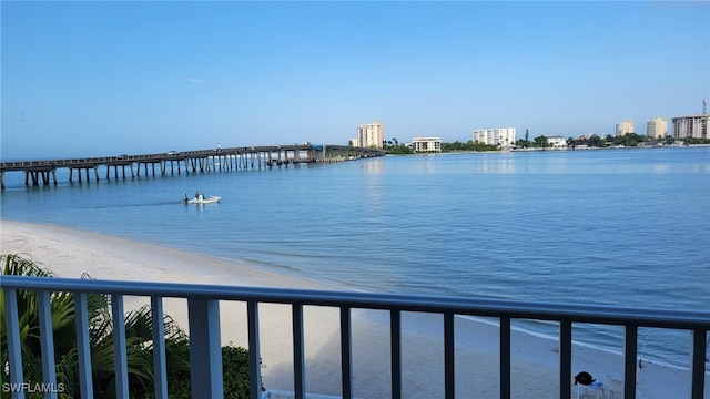 view of water feature