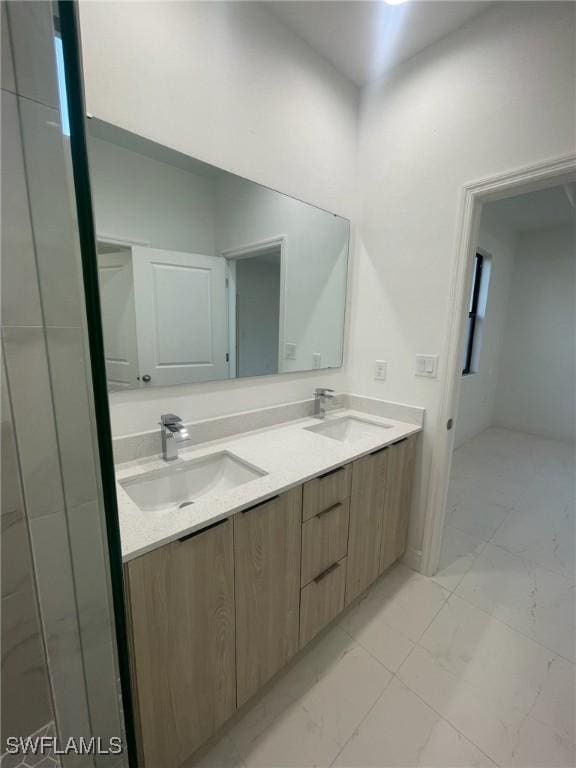 bathroom with vanity