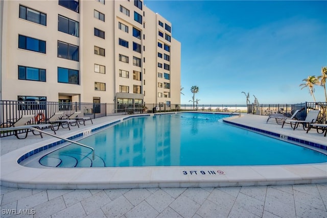 view of pool with a patio