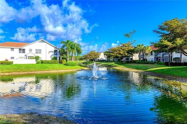 view of water feature