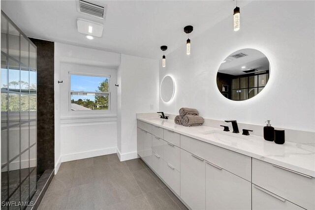 bathroom featuring vanity