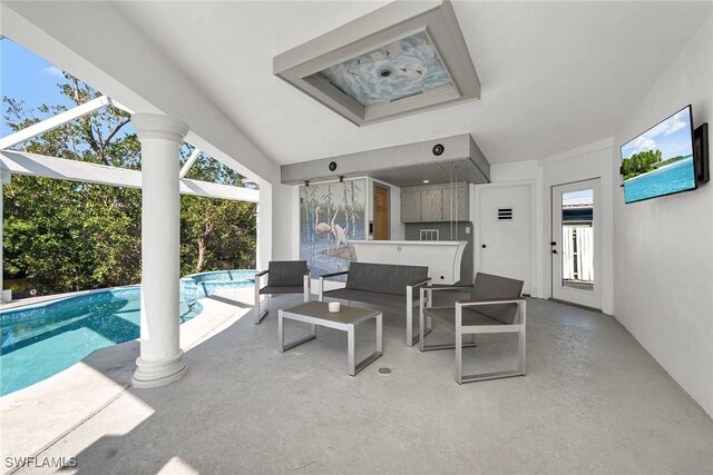 view of patio / terrace featuring outdoor lounge area