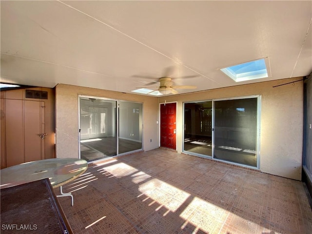 view of patio / terrace with ceiling fan