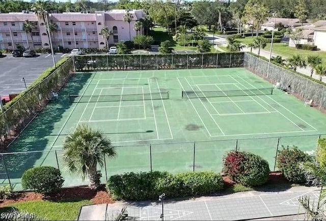 view of tennis court