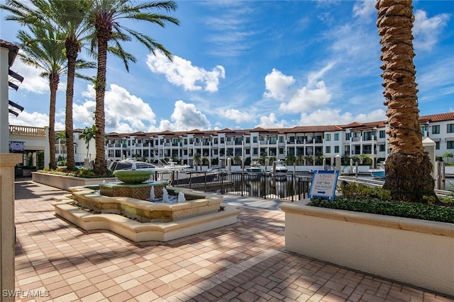 view of home's community featuring a water view