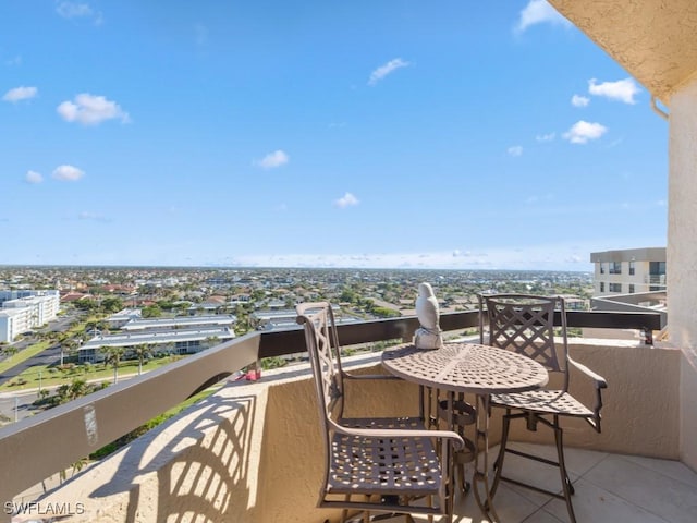 view of balcony