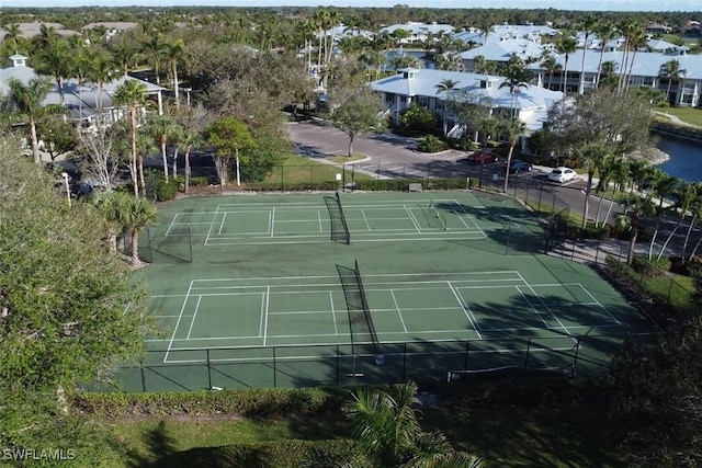 view of tennis court