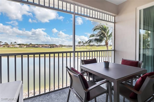 view of sunroom