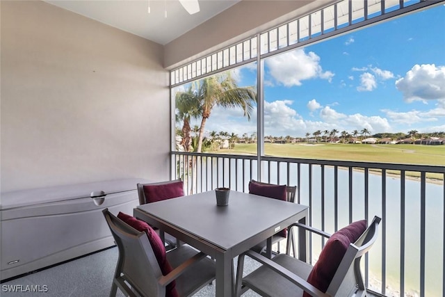 view of sunroom / solarium