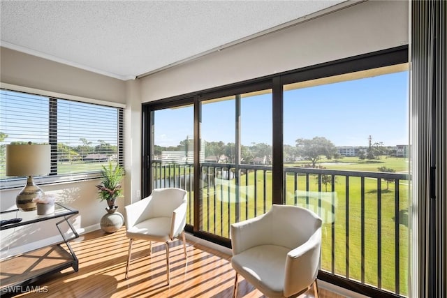 view of sunroom