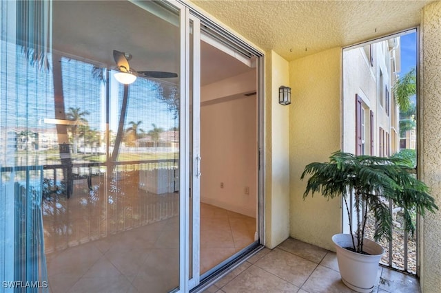 doorway to property featuring a balcony