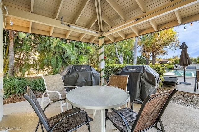 view of patio / terrace featuring area for grilling