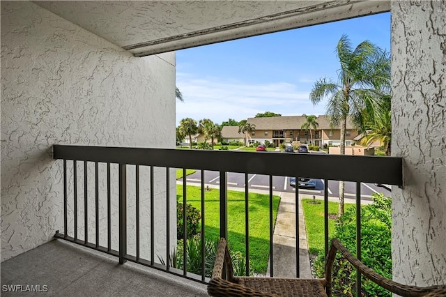 view of balcony