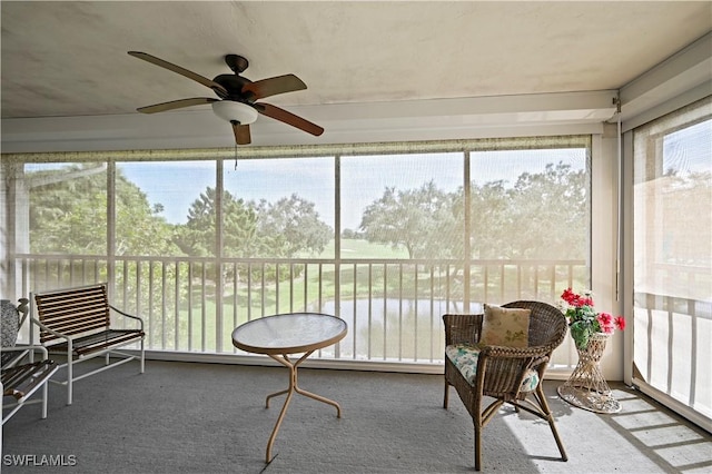 view of sunroom / solarium