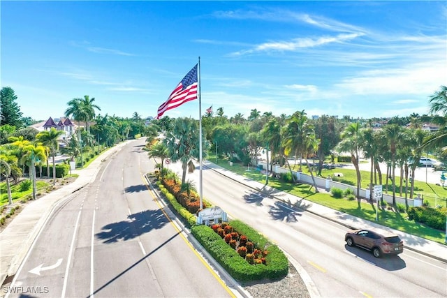 view of road