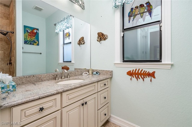 bathroom featuring vanity