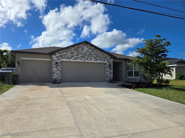 ranch-style house with a garage