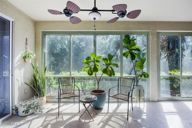 view of sunroom / solarium