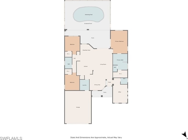 3259 Hampton Blvd, Alva, FL 33920 - view of room layout