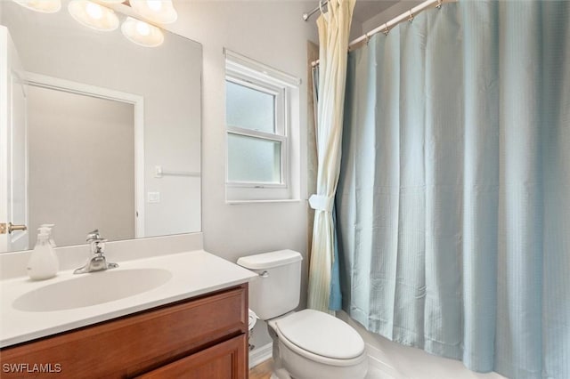 3259 Hampton Blvd, Alva, FL 33920 - full bath with vanity and shower / bath combination with curtain