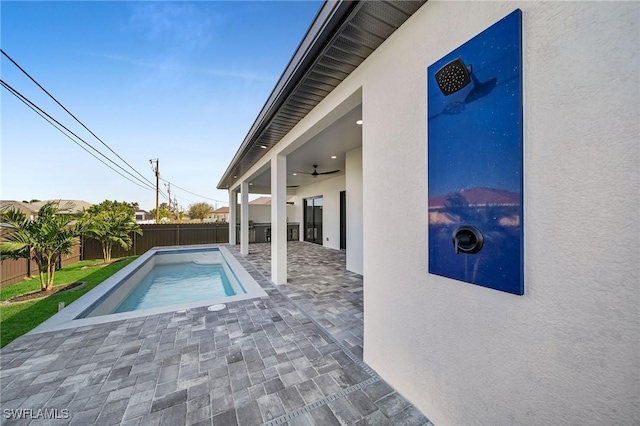 view of pool with a patio