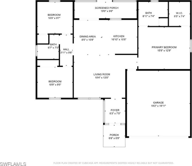 2419 NE 23rd Ave, Cape Coral, FL 33909 - home floor plan
