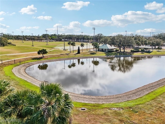 view of water feature