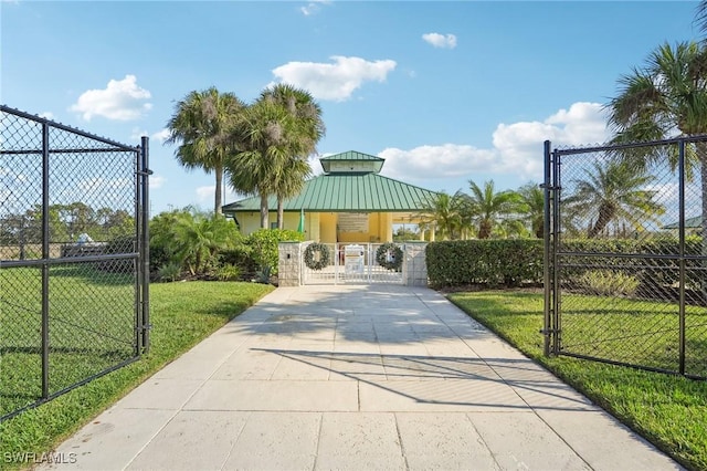 surrounding community featuring a yard and a gazebo