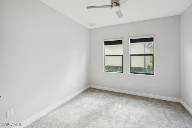11823 Timbermarsh Ct, Fort Myers, FL 33913 - unfurnished room with carpet flooring, baseboards, and ceiling fan