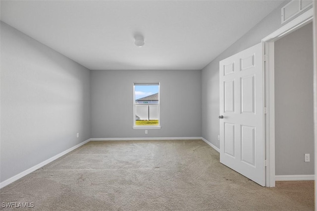 view of carpeted empty room