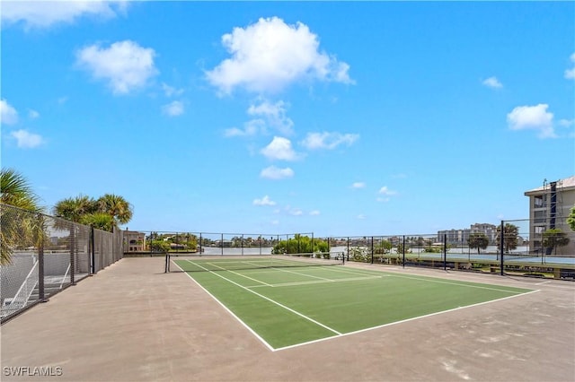 view of tennis court