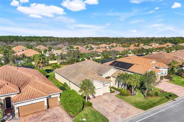 bird's eye view featuring a residential view
