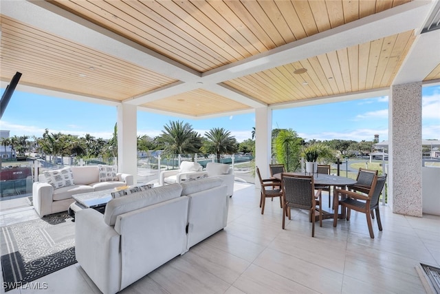 view of patio / terrace featuring outdoor lounge area