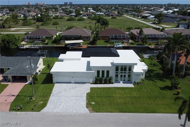 drone / aerial view featuring a residential view