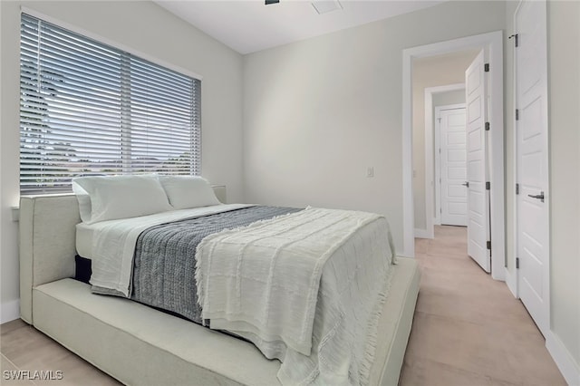 bedroom with baseboards